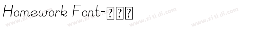 Homework Font字体转换